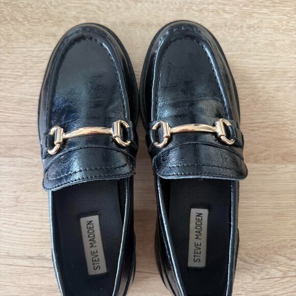 Steve Madden Women's Black Loafers - Picture 2 of 4
